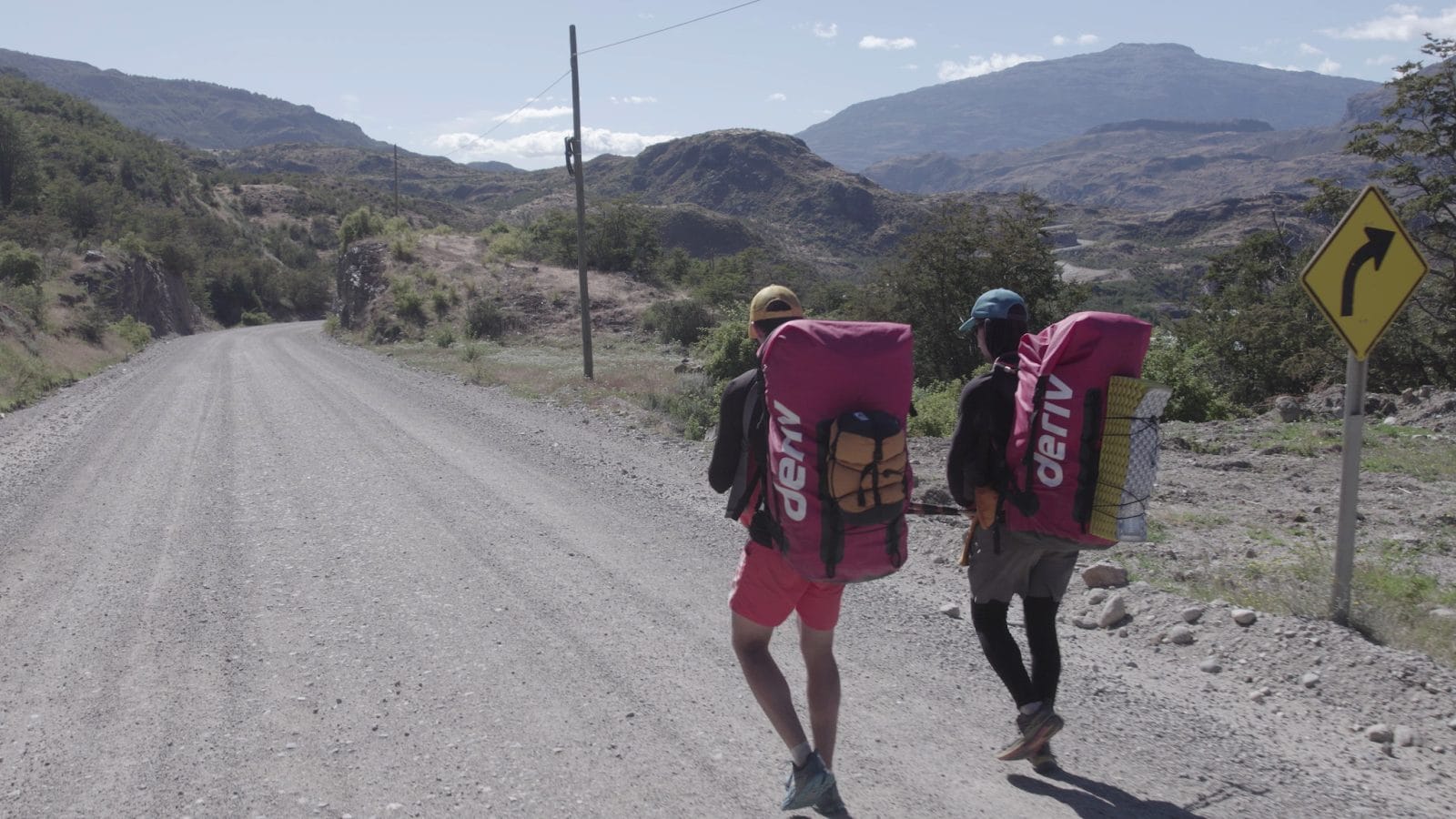 Hikers with their Deriv branded backpacks